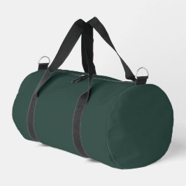 Hunter Green Solid Color Duffle Bag