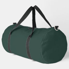 Hunter Green Solid Color Duffle Bag