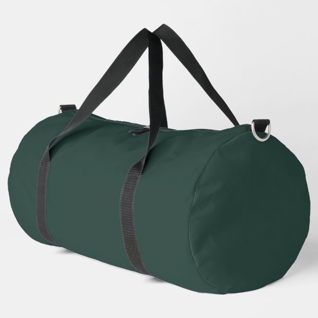 Hunter Green Solid Color Duffle Bag (Linke Ecke)