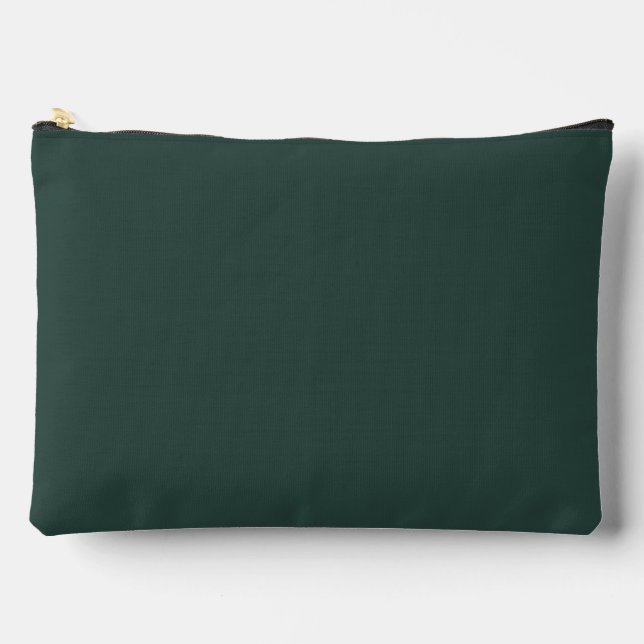 Hunter Green Solid Color Zubehörtasche (Vorderseite)