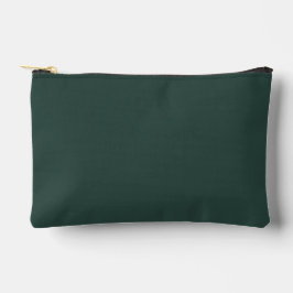 Hunter Green Solid Color Zubehörtasche
