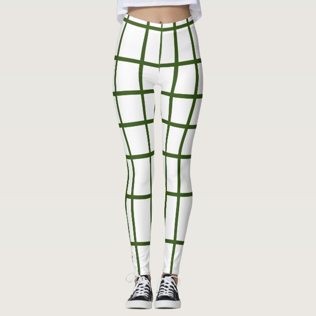Hunter Green Stripe Leggings (Vorderseite)