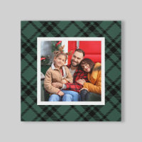 Hunter Green Tartan Kariertes Muster Weihnachts-Fo