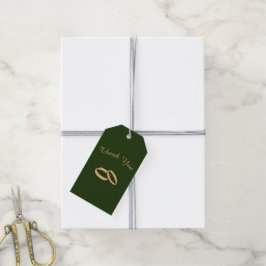 Hunter Green Wedding Geschenkanhänger