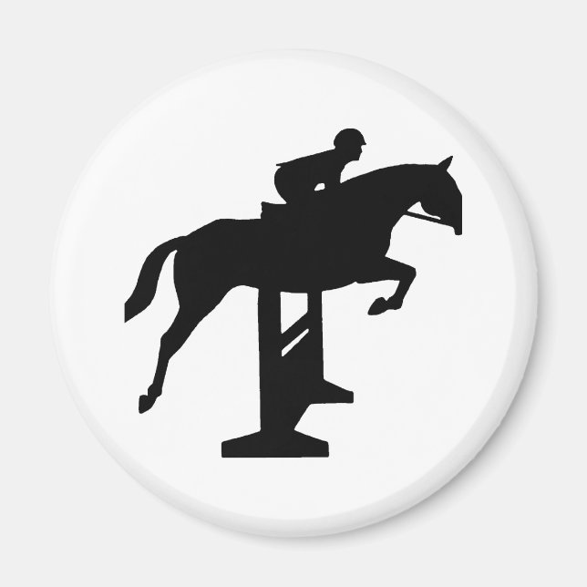 Hunter Jumper Horse & Rider Magnet (Vorne)