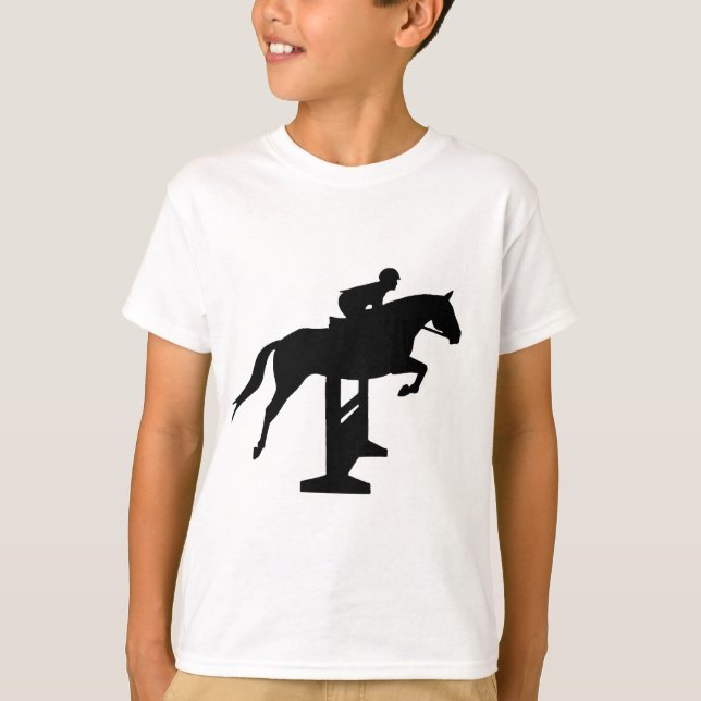 Hunter Jumper Horse & Rider T-Shirt (Vorderseite)