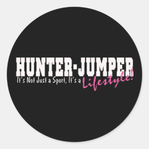 Hunter Jumper Horse Runder Aufkleber