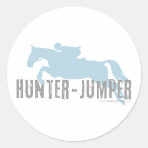 Hunter Jumper Horse Runder Aufkleber