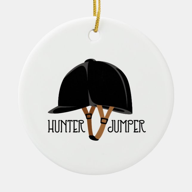 Hunter Jumper Keramik Ornament (Vorne)