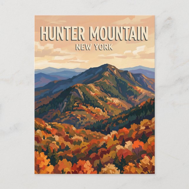 Hunter Mountain New York Postkarte (Vorderseite)
