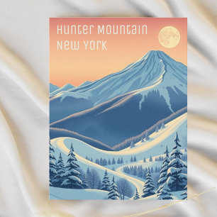 Hunter Mountain, New Yorker Skiurlaub Postkarte