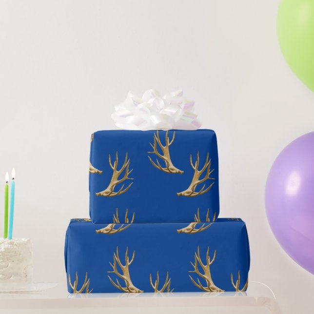 Hunter Outdoorsman Antler Pattern Party Geschenkwr Geschenkpapier (Partygeschenke)