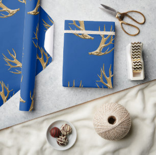 Hunter Outdoorsman Antler Pattern Party Geschenkwr Geschenkpapier