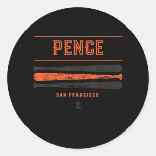 Hunter Pence Vintage-Baseballschläger Gameday Runder Aufkleber