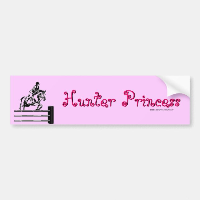 Hunter Princess Autoaufkleber (Vorne)