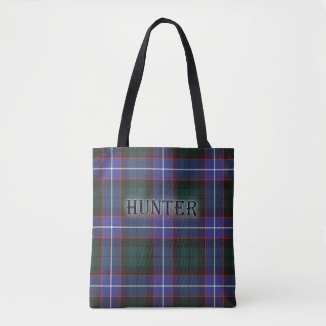 Hunter Tartan mit Nachname (Vorderseite)