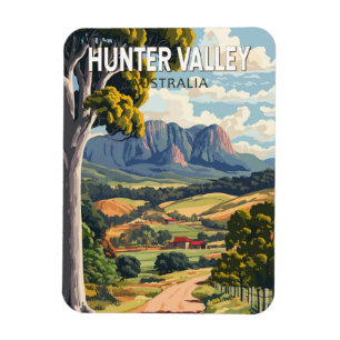 Hunter Valley Australia Reisen Kunst Vintag Magnet