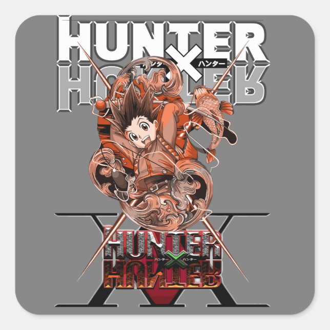 Hunter X Hunter Quadratischer Aufkleber (Vorderseite)