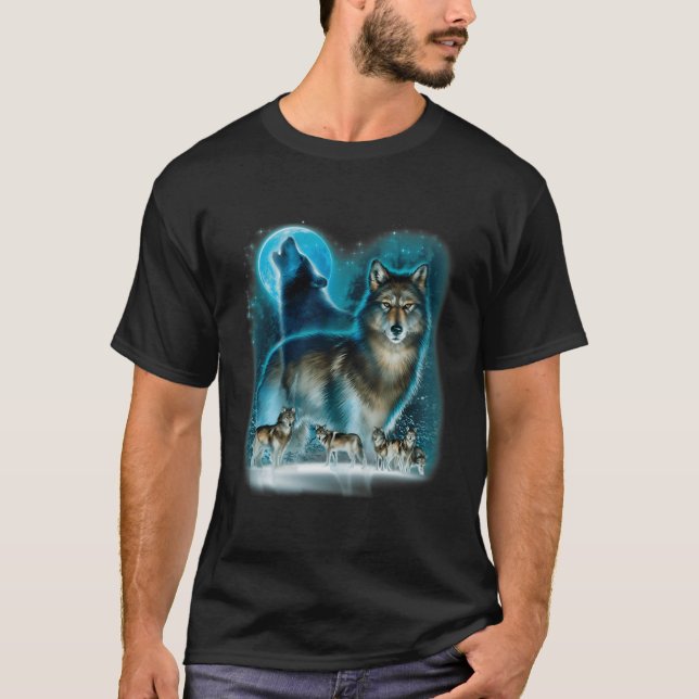 Hunterâ€™S Wolf Owl House T-Shirt (Vorderseite)