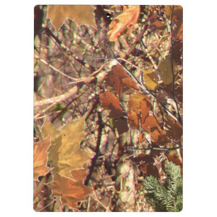 Hunter's Fall Nature Camo Camouflage Painting Klemmbrett