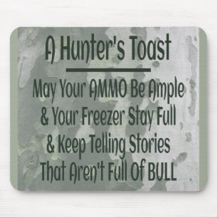 Hunter's Toast Funny Green Camouflage Mousepad