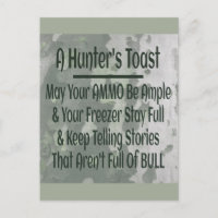Hunter's Toast Funny Green Camouflage