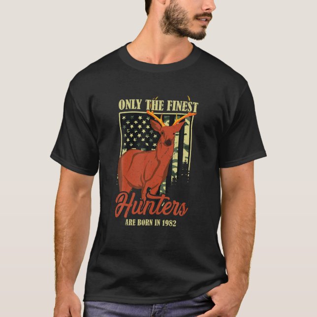 Hunting 40Th Birthday T Deer Hunter 40 Years Old 1 T-Shirt (Vorderseite)