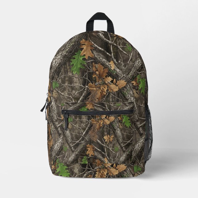 Hunting Camouflage Pattern Bedruckter Rucksack (Vorderseite)
