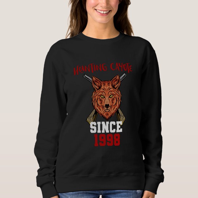 Hunting cayote since 1998 sweatshirt (Vorderseite)
