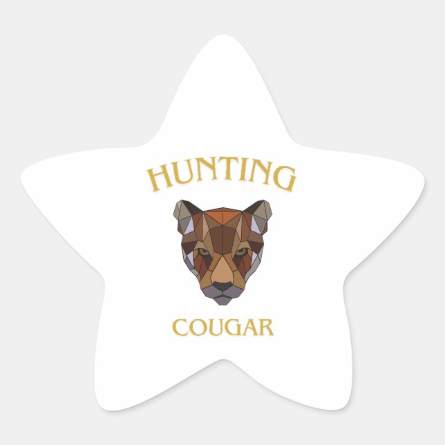 hunting cougar sticker (Vorderseite)