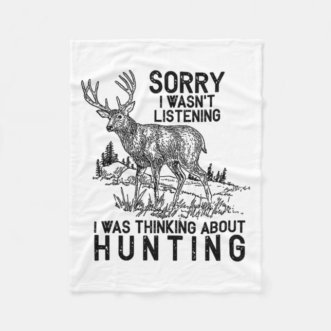 Hunting - Deer Funny Quote Hunter Gift Tank Top  Fleecedecke (Vorderseite)