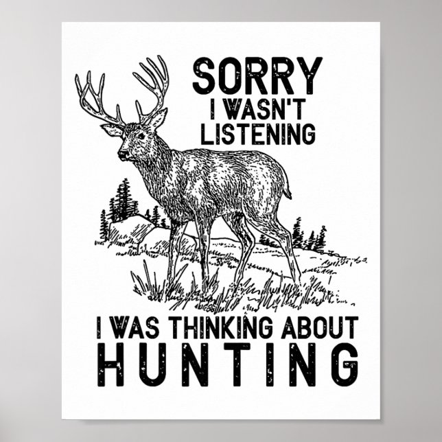 Hunting - Deer Funny Quote Hunter Gift Tank Top  Poster (Vorne)