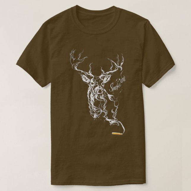 Hunting Deer Smoke Bullet Smoke em Hunt Deer Smoke T-Shirt (Design vorne)