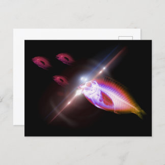 Hunting Dinner X-Ray Fish 1 Postkarte