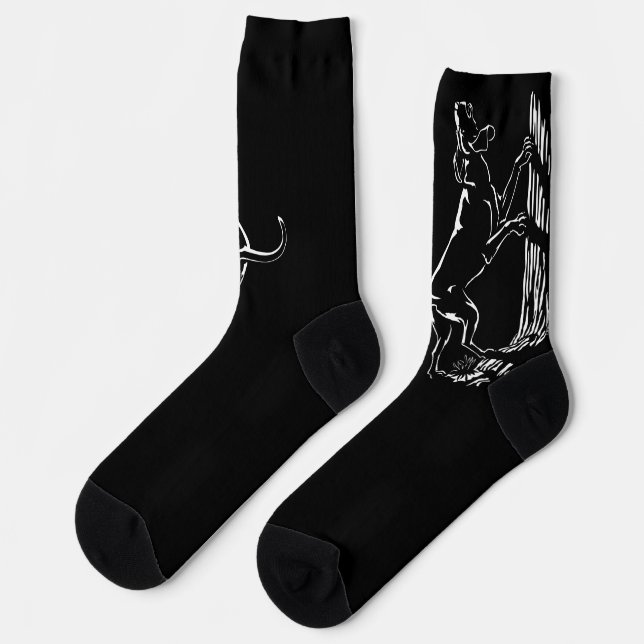 Hunting Dog Socks Hound Dog Socks Customize Socken (Linkes Detail)