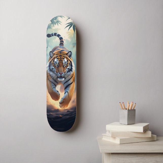 Hunting Tiger Skateboard (Wandkunst)