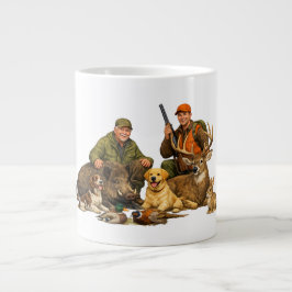 Hunting trophies with dogs outdoor hunter gift Jumbo-Tasse