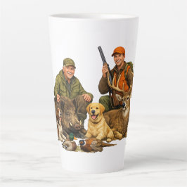 Hunting trophies with dogs outdoor hunter gift milchtasse