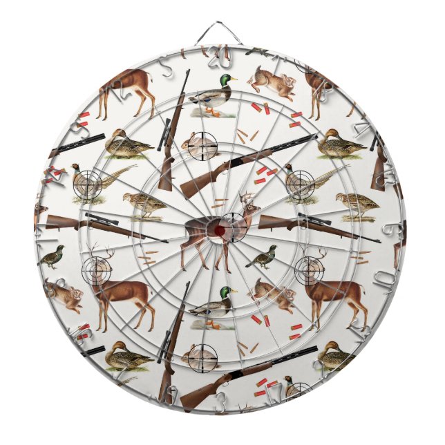 Hunting Wildlife Outdoorsman Pattern Dartscheibe (vorne)