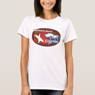 Huntington Beach California Wellenart tee