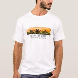 Huntington Beach City Silhouette T-Shirt