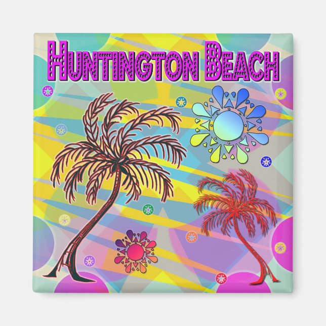 Huntington Beach Happy and Hope Magnet (Vorne)