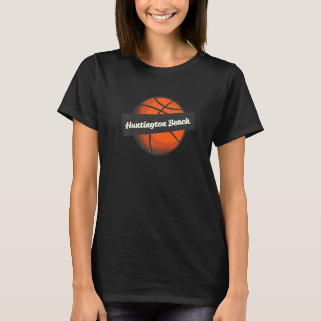 Huntington Beach Hometown Basketball Player Sports T-Shirt (Vorderseite)
