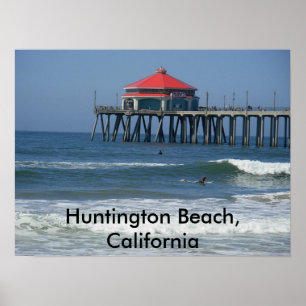 Huntington Beach, Kalifornien Poster