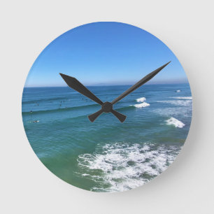 Huntington Beach, Kalifornien Runde Wanduhr