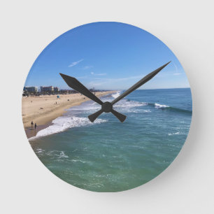 Huntington Beach, Kalifornien Runde Wanduhr