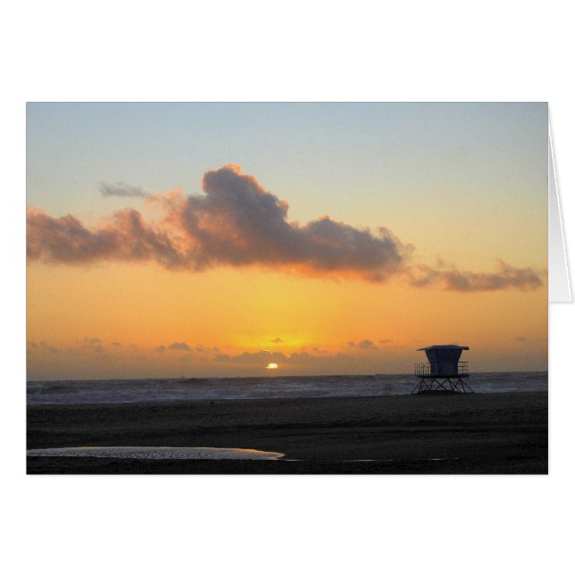 Huntington Beach, Kalifornien, Sunset (Vorderseite (Horizontal))