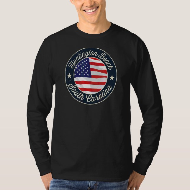 Huntington Beach Patriotic South Carolina Souveni T-Shirt (Vorderseite)