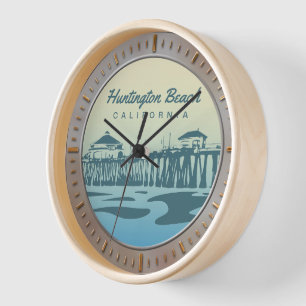 Huntington Beach Pier, CA - Custom Design Uhr