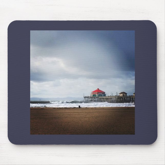 Huntington Beach Pier, CA Mousepad (Vorne)